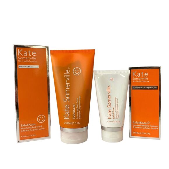 Kate Somerville All Over Glow Exfolikate Body Scrub & Exfoliating Treatment Set